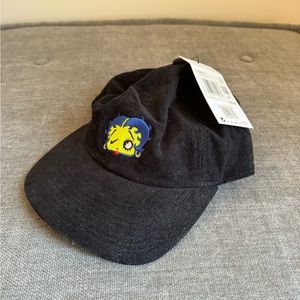 Nike X Olivia Kim Betty Boop Embroidered Baseball Corduroy Hat Black NWT
